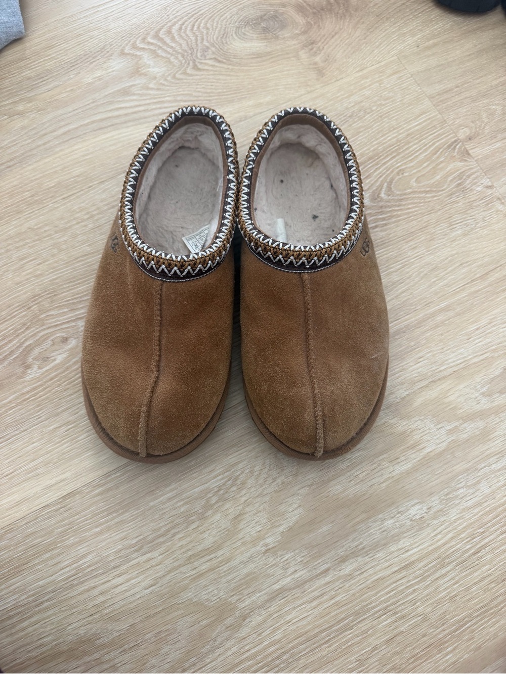 UGG Chestnut Suede Slip-On Slippers